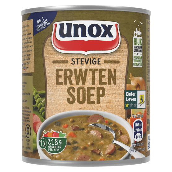 Unox Stevige erwtensoep - Dirk