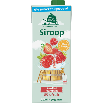 Van de Boom Siroop Aardbei Framboos - JUMBO