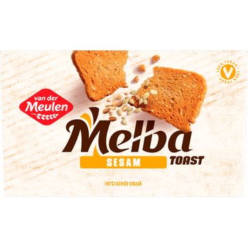 Van der Meulen Melba Toast Sesam - JUMBO