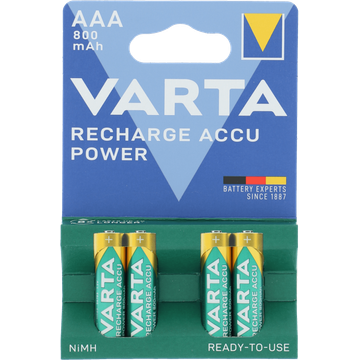 Varta Recharge Accu Power AAA 800mAh - JUMBO