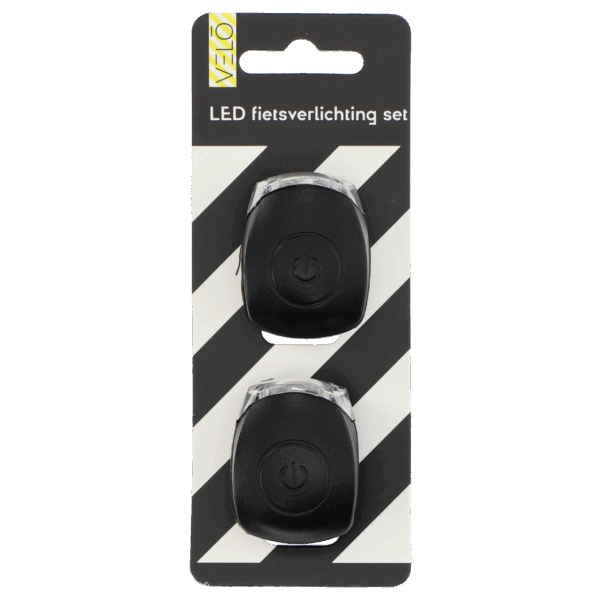 Velo Siliconen Fietslampjes Zwart - PLUS