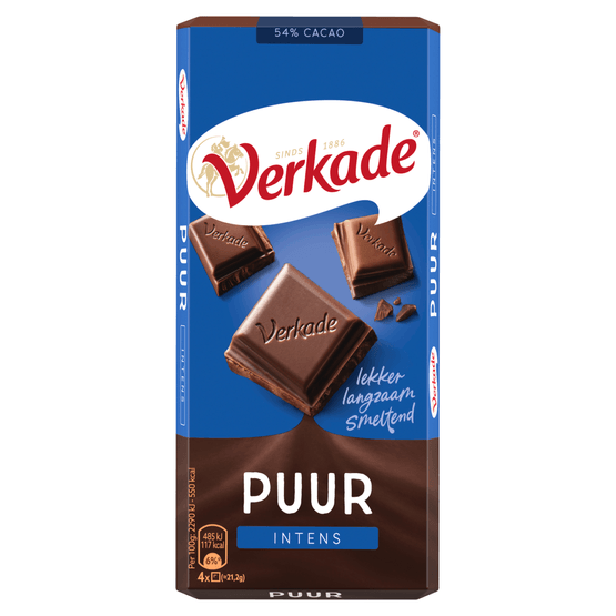 Verkade Chocoladereep puur - Dirk