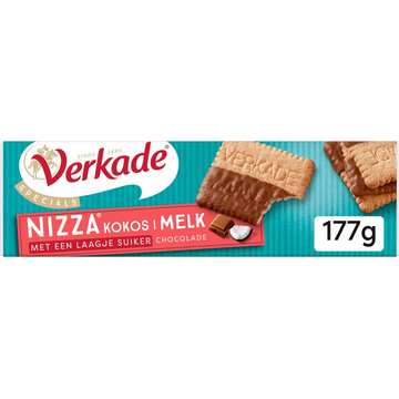 Verkade Specials Nizza Kokos Melkchocolade met een Laagje Suiker - JUMBO