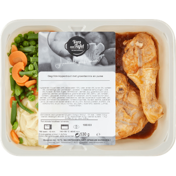 Vers Aan Tafel Gegrilde Kippenbout met Groentenmix en Puree - JUMBO