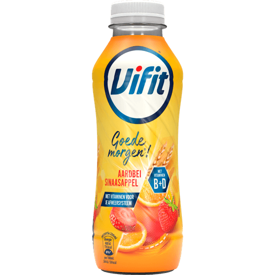 Vifit Goedemorgen aardbei sinaasappel - Dirk