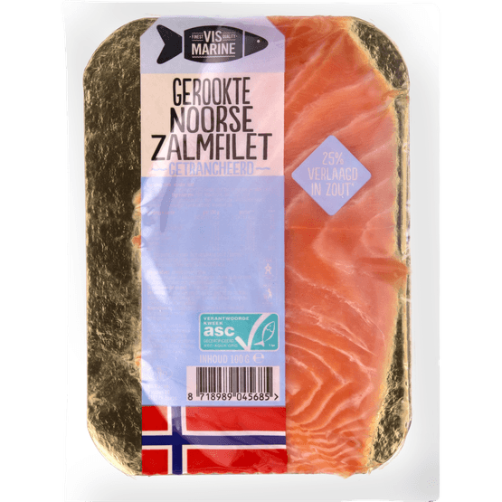 Vis Marine Noorse zalm gerookt minder zout - Dirk