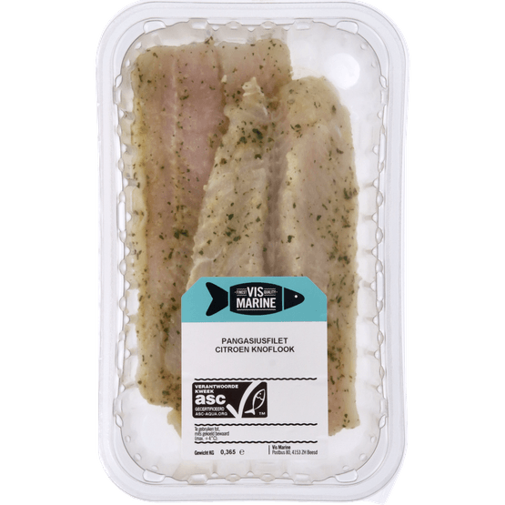 Vis Marine Pangasiusfilet met citroen en knoflook - Dirk