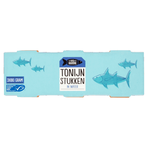 Vis Marine Tonijnstukken in water MSC 3-pack - PLUS