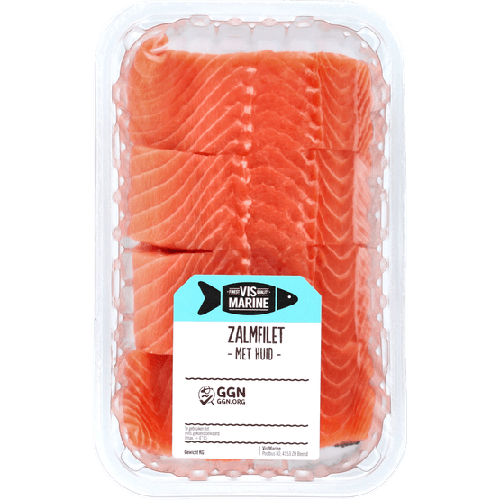 Vis Marine Zalmfilet op huid 4 st. - Dirk