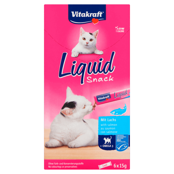 Vitakraft Snack Liquid Zalm en Omega - PLUS