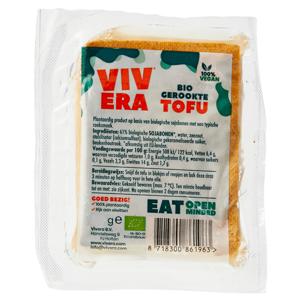 Vivera Bio tofu gerookt - PLUS