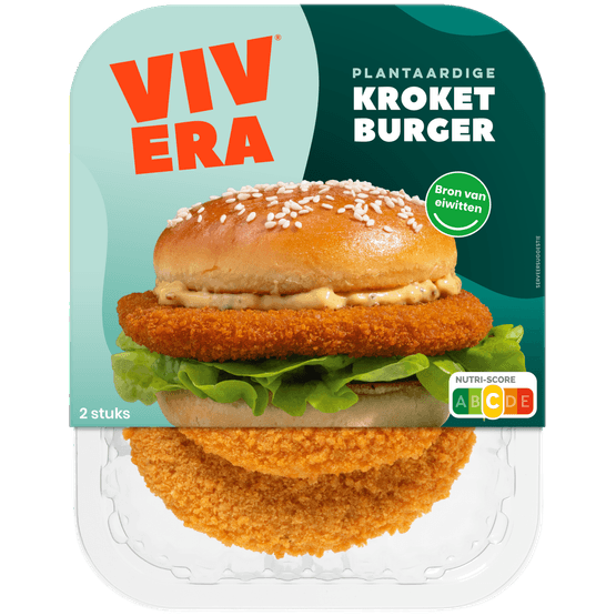Vivera Kroketburger plantaardig 2 st. - Dirk