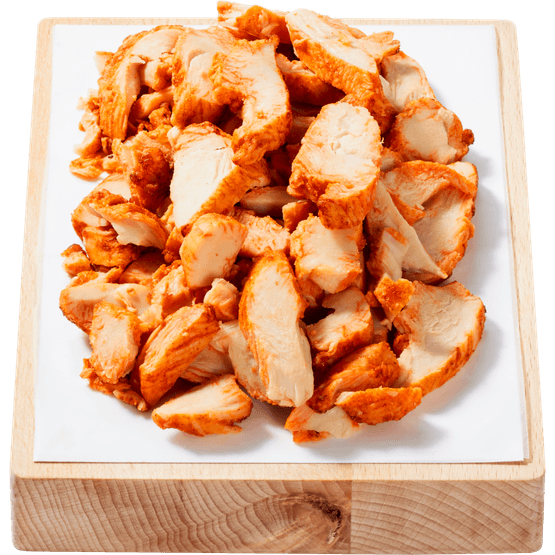 Vleeschmeesters Gegaarde kipreepjes gekruid - Dirk