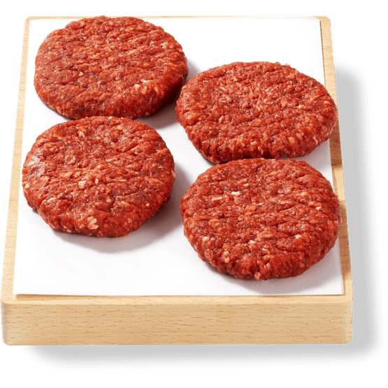 Vleeschmeesters Runderhamburger 4 st. - Dirk
