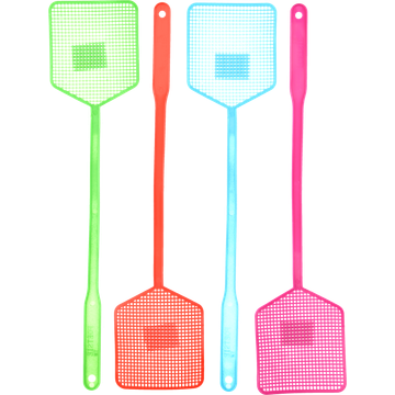 Vliegenmepper vierkant gekleurd assorti - JUMBO