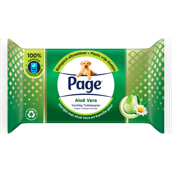 Vochtig toiletpapier aloe vera - Dirk