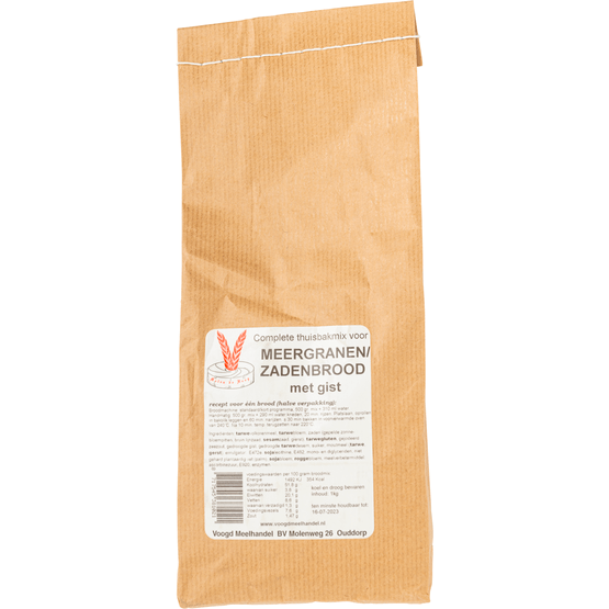 Voogd Thuisbakmix meergranen/zadenbrood - Dirk