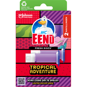 WC Eend Fresh Discs Tropical Adventure Navulling - JUMBO
