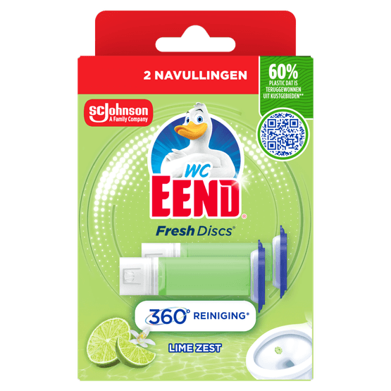 WC-eend Fresh discs navul duo lime zest - Dirk