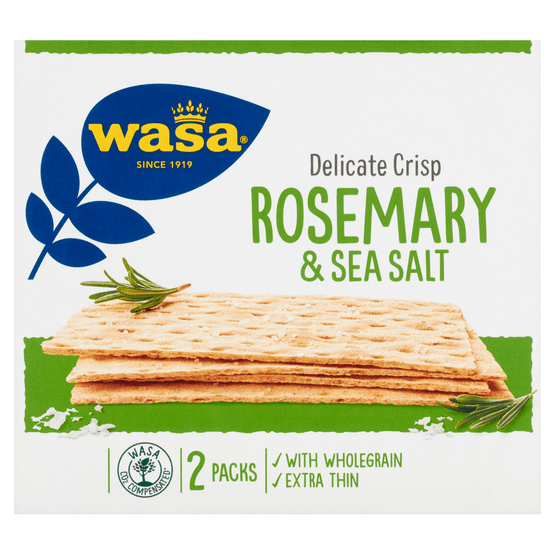Wasa Delicate crisp rosemary & sea salt - Dirk