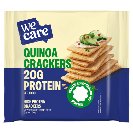 Wecare High protein crackers quinoa - Dirk