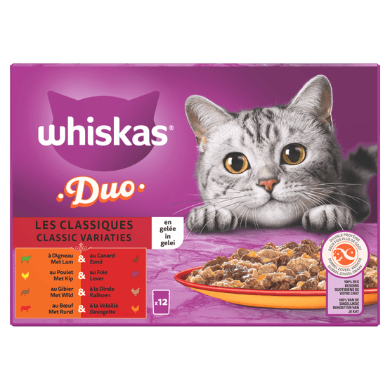 Whiskas Kattenvoer duo classic varia gelei - Dirk