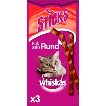 Whiskas Sticks - Rund - Kattensnack - 3 Stuks - JUMBO