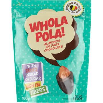 Whola Pola! Almonds in Dark Chocolate - JUMBO