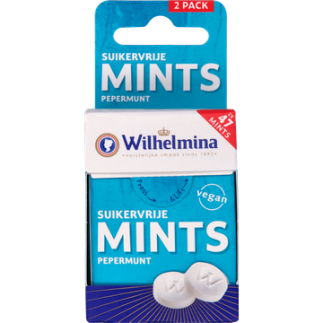 Wilhelmina Mints Pepermunt Suikervrij - JUMBO