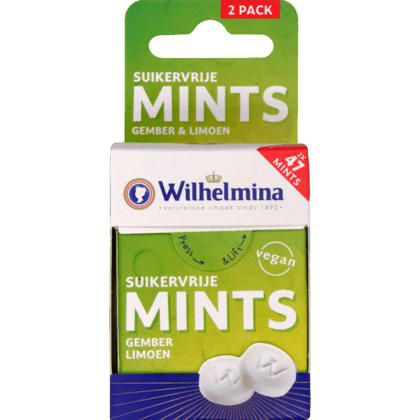 Wilhelmina Mints SV gember/limoen - PLUS