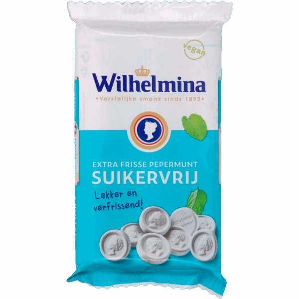 Wilhelmina SV Pepermunt 3-pack rol vegan - PLUS