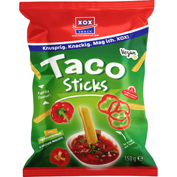 XOX Taco Sticks Paprika - JUMBO