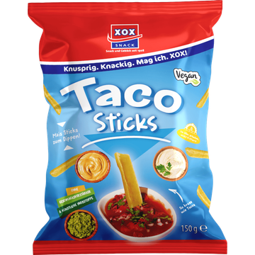 XOX Taco Sticks zout - JUMBO