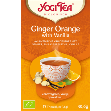 Yogi Tea Biologisch Ginger Orange with Vanilla - JUMBO