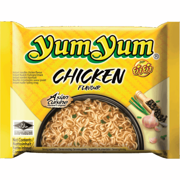 Yum Yum Instant noedels kipsmaak 5 st - PLUS