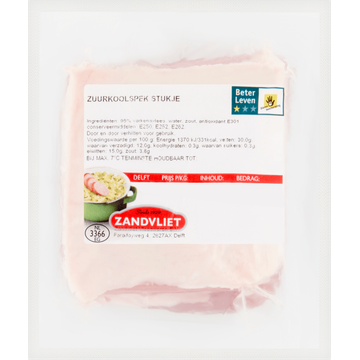 Zandvliet Zuurkoolspek Stukje - JUMBO