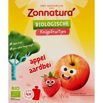 Zonnatura Biologische Knijpfruitjes Appel Aardbei - JUMBO