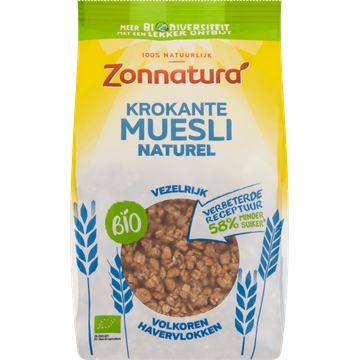 Zonnatura Biologische Krokante Muesli Naturel - JUMBO