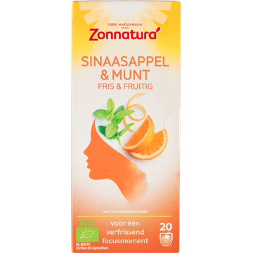 Zonnatura Sinaasappel & Munt Kruideninfusie - JUMBO