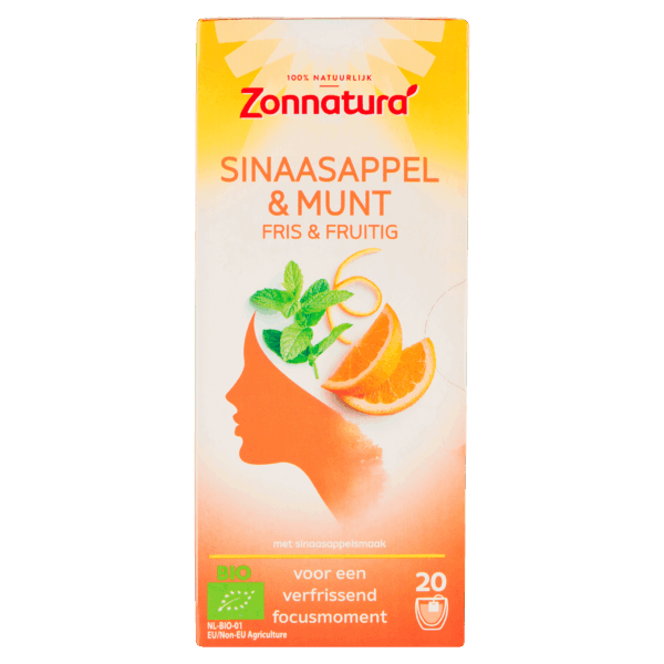 Zonnatura Thee Sinaasappel & Munt Fris & Fruitig - PLUS