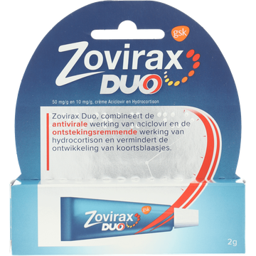 Zovirax Duo crème bij koortslip (50mg per gram + 10mg per gram) - JUMBO