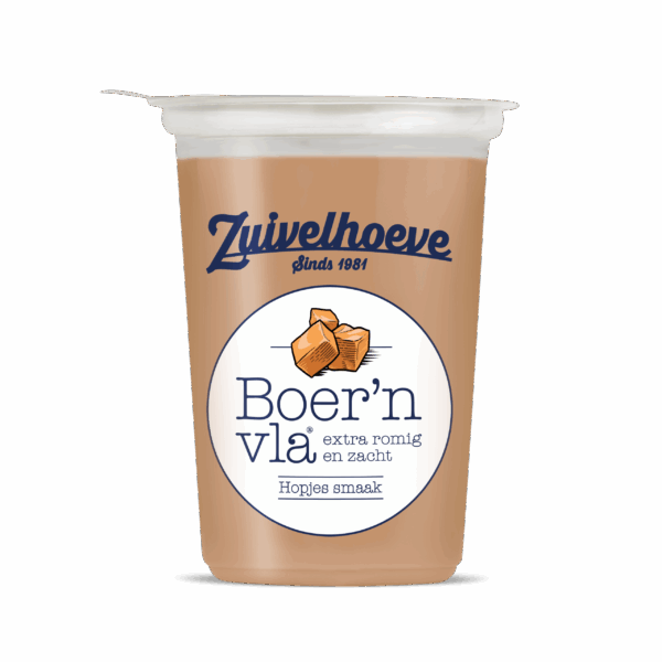 Zuivelhoeve Boer'n Vla Hopjes smaak - PLUS
