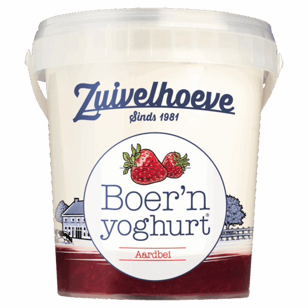 Zuivelhoeve Boer'n Yoghurt Aardbei - PLUS