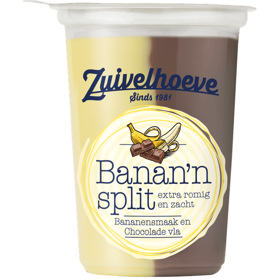 Zuivelhoeve Boern duo vla bananensplit - Dirk