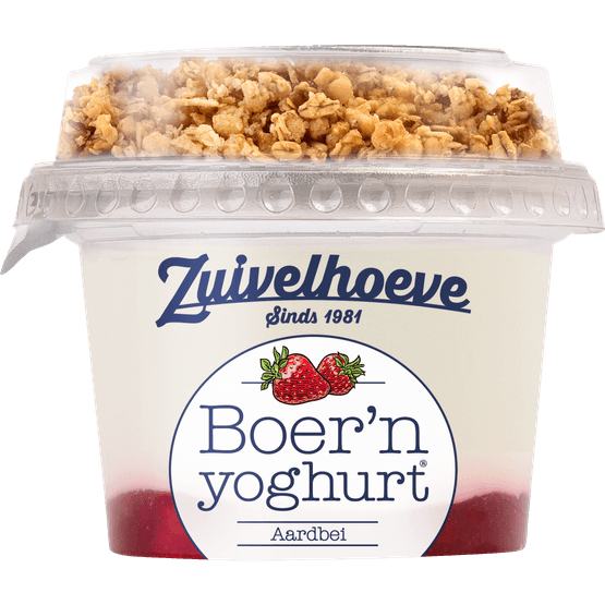 Zuivelhoeve Boern yoghurt muesli aardbei - Dirk