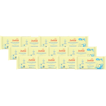 Zwitsal Billendoekjes Water & Care 12 x 52 Stuks - JUMBO